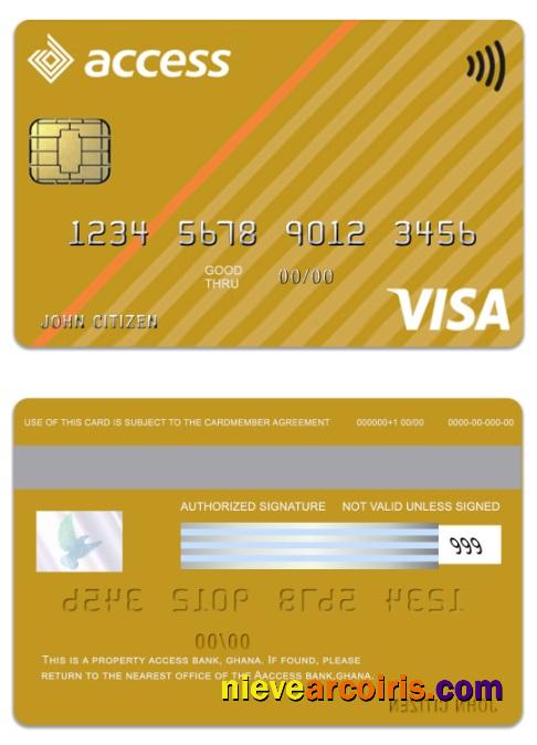 Ghana Access Bank visa gold card
